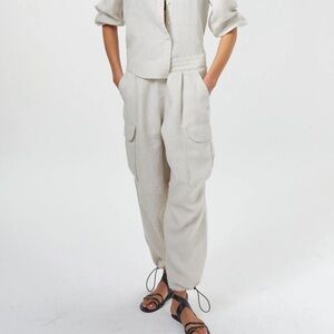 Lanhtropy Cargo Linen Pants